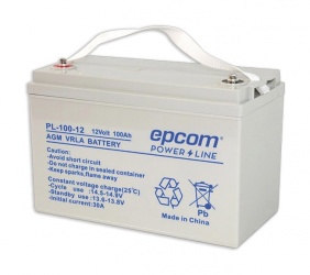 Epcom Batería Sellada para Aplicación Fotovoltaica, VRLA, 100.000mAh, 12V 
