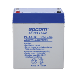 Epcom Batería Sellada PL-4.5-12, AGM, 12V, 4500mAh  