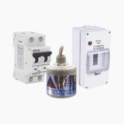 Epcom Controlador de Carga Solar y Protección Térmica PL16ACD, 800V, 16A ― Incluye Protector de Descargas Delta LA302DC y Gabinete F56CB4N 