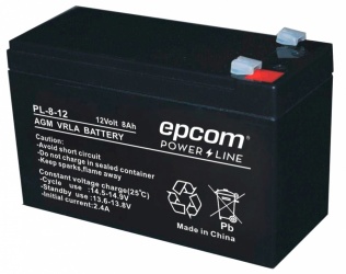 Epcom Batería para Alarma PL812, 12V, 120A, 10 Piezas 