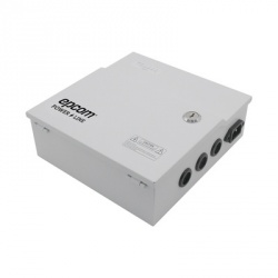 Epcom Fuente de Poder para 4 Cámaras CCTV PLK12DC4ABK, Entrada 96- 264V, Salida 12V, para Batería de Respaldo 