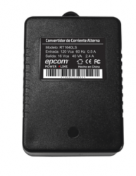 Epcom Transformador RT1640LS, Entrada 120V, Salida 15V, Negro, para Cámaras 