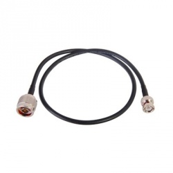 Epcom Cable Coaxial BNC Macho - N Macho, 60cm, Negro 