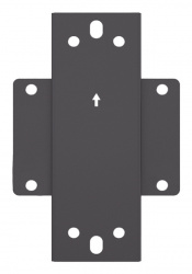 Epcom Placa para Pared SDJH122, 1 Pieza, Negro 