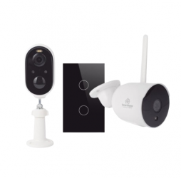 Epcom Kit de Vigilancia SH2CAM2SK de 2 Cámaras IP Bullet WiFi  