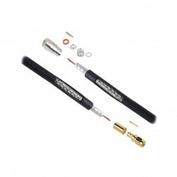 Epcom Cable Coaxial N Hembra - SMA Macho Inverso, 91cm, Negro 