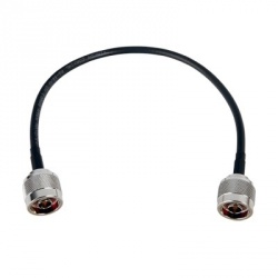 Epcom Cable Coaxial N Macho - N Macho, 30cm, Negro 