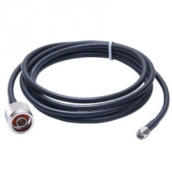 Epcom Cable Coaxial N Macho - SMA Macho, 2 Metros, Negro 