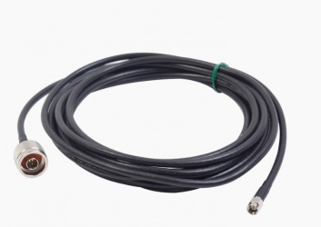 Epcom Cable Coaxial Conector N Macho - SMA Macho, 5 Metros, Negro 