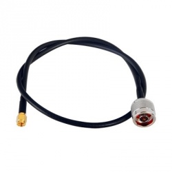 Epcom Cable Coaxial N Macho - SMA Macho, 60cm, Negro 