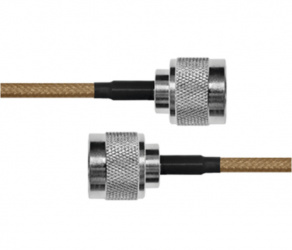 Epcom Jumper de Cable Coaxial LP142 N Macho - N Macho, 60cm, Negro/Café 