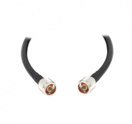 Epcom Jumper de Cable N Macho - N Macho, 1.5 Metros, Negro 