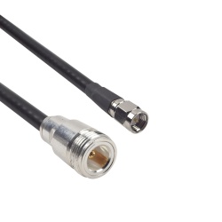 Epcom Cable Coaxial Ultra Flex N Hembra - SMA Macho, 60cm, Negro 