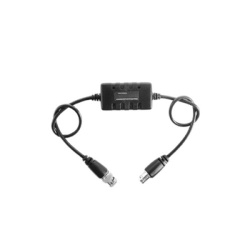 Epcom Cable Coaxial Aislador de Ruido BNC Macho - BNC Hembra, 20cm, Negro 