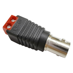 Epcom Conector Coaxial BNC Hembra, Negro/Rojo 