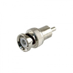 Epcom Conector Coaxial BNC en Línea RCA Macho - RG-59 Macho, Plata 