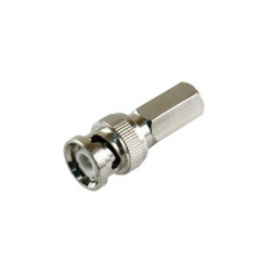 Epcom Conector Coaxial Hexagonal BNC Macho, para Cable Coaxial RG59/RG6 