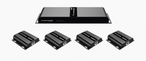 Epcom Kit Divisor de Video HDMI, 4 Puertos, Negro 