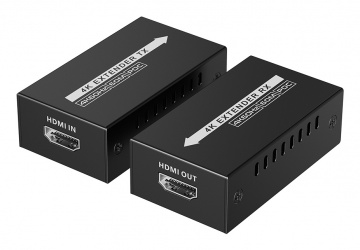 Epcom Transmisor y Receptor Alámbrico por Cable Cat6/Cat6a/Cat7, Entrada 1 x RJ-45 1 x HDMI, Salida 1 x RJ-45 1 x HDMI, hasta 60 Metros 