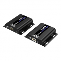 Epcom Transmisor y Receptor Alámbrico por Cable Cat6/Cat6a/Cat7, Entrada 1 x HDMI, Salida 1 x HDMI, hasta 120 Metros 