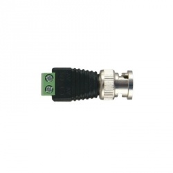 Epcom Conector Coaxial BNC Macho, Negro/Plata 