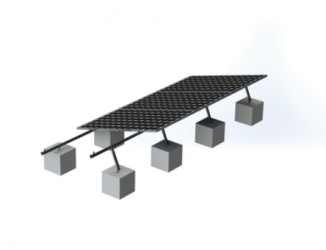 Epcom Juego de Montaje para Panel Solar VEKTOR8RPRO, Aluminio 