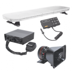 Epcom Kit Barra de Luces LED Serie X67, Ámbar, para Unidades de Seguridad Pública 