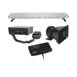 Epcom Kit de Sirena X75RBASKIT, Negro, incluye Sirena X100A/Bocina XYD100/Barra de luces LED X75RBA 