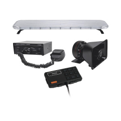 Epcom Kit de Sirena X75RBSKIT, Negro, incluye Sirena X100A/Bocina XYD100/Barra de Luces LED X75RB 