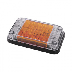 Epcom Luz de Advertencia LED XLTE2345A, Ámbar para Vehículo de Emergencia 