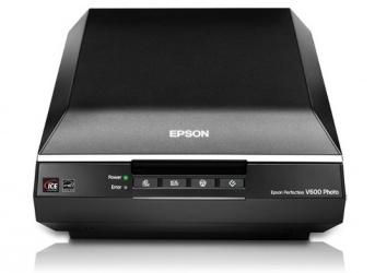 Scanner Epson Perfection V600, 6400 x 9600 DPI, Escáner Color, USB, Negro 