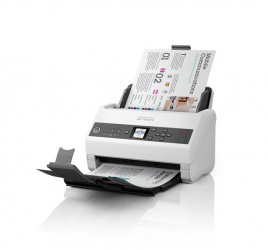 Scanner Epson WorkForce DS-730N, 600 x 600DPI, Escáner Color, Escaneado Dúplex, USB/Ethernet, Negro/Gris 