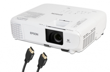 Proyector Epson PowerLite E20 3LCD, 1024x768 XGA, 3400 lúmenes ANSI, con Bocinas, Blanco  