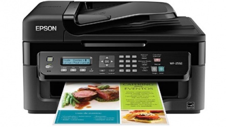 Multifuncional Epson WorkForce 2532, Color, Inyección, Inalámbrico, Print/Scan/Copy/Fax 