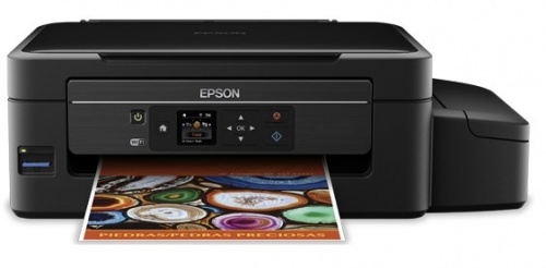 Multifuncional Epson L475, Color, Inyección, Tanque de Tinta (EcoTank), Inalámbrico, Print/Scan/Copy 