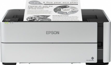 Epson EcoTank M1180, Blanco y Negro, Inyección, Tanque de Tinta, Inalámbrico, Print 