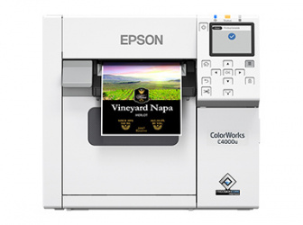 Epson CW-C4000, Impresora de Etiquetas, Inyección, 1200 x 1200 DPI, USB 2.0, Blanco 
