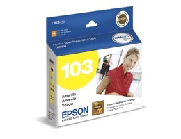 Cartucho Epson 103 Amarillo, 805 Páginas 