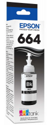 Tanque de Tinta (EcoTank) Epson 664 Negro 70ml ― Empaque dañado, producto nuevo. 