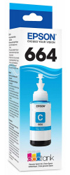 Tanque de Tinta (EcoTank) Epson 664 Cian 70ml ― Empaque dañado, producto nuevo. 
