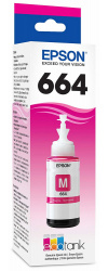 Tanque de Tinta (EcoTank) Epson 664 Magenta 70ml ― Incluye Mouse Inalámbrico Perfect Choice Root 