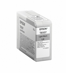 Cartucho Epson UltraChrome HD Negro Claro 80ml, 400 Páginas 