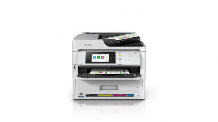 Multifuncional Epson WorkForce Pro WF-C5890, Color, Inyección de Tinta, Inalámbrico, Print/Scan/Copy/Fax ― tiene quebrado una de las cubiertas de plastico para el papel. 