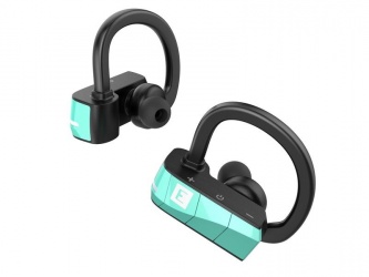 Erato Audífonos Intrauriculares con Micrófono Rio 3, Inalámbrico, Bluetooth, Negro/Turquesa 