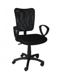 Ergo Silla Ergonómica con Reposabrazos 1410, Respaldo Acolchado, Negro 