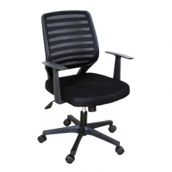 Ergo Silla Ejecutiva Irlanda, Respaldo de Malla, Tapiz en Tela, Negro 