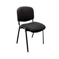 Ergo Silla Fija 1620N, Estructura Metálica, Negro 