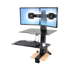 Ergotron WorkFit-S Dual con Superficie de Trabajo para 2 Monitores hasta 24'', max. 11.4KGs 