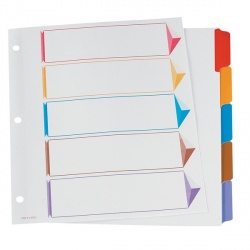 Esselte Separadores Omni-Dex, 5 Divisiones, 1 Piezas 