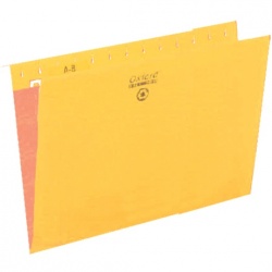 Esselte Fólder Colgante 4153 1/5 YEL, Paquete de 25 Piezas de Tamaño Oficio, Amarillo 